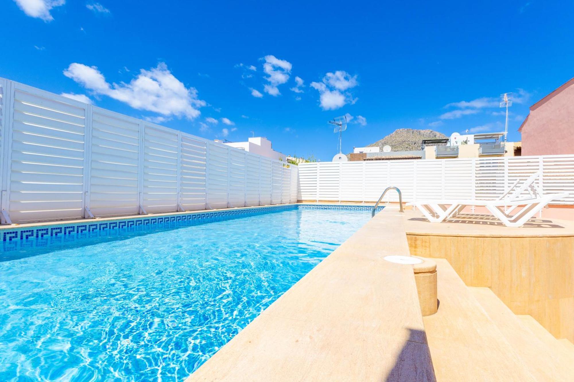 Nice Apartment With Wifi And Pool Port de Pollenca Bagian luar foto